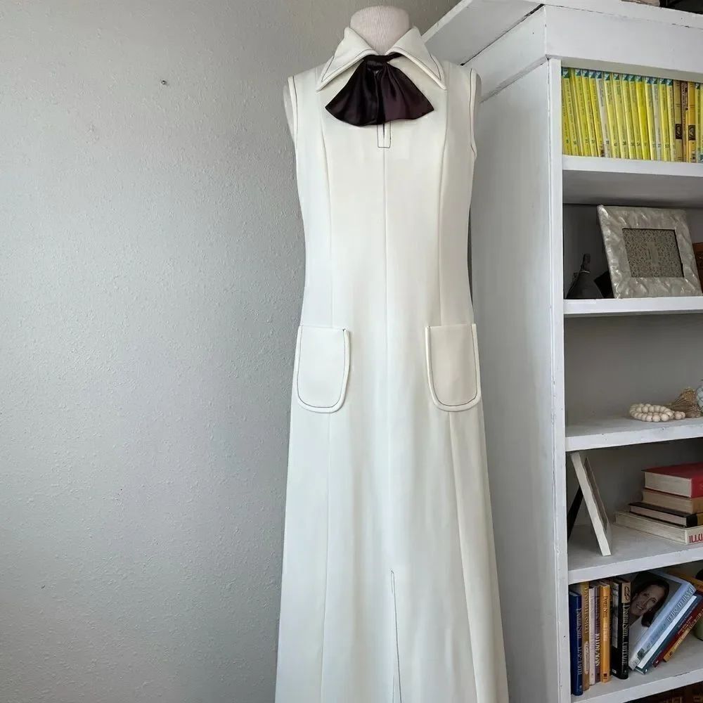 Vintage Fred Rothchild Maxi Dress Size 12 EUC